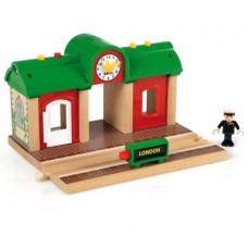 Train - Record & Play Train Station - Brio Wooden Trains 33578